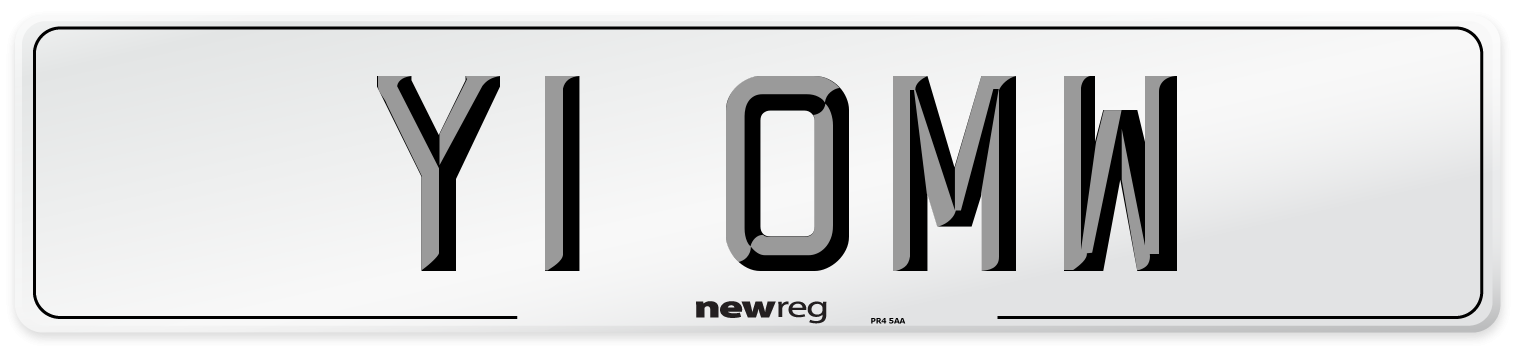 Y1 OMW Number Plate from New Reg
